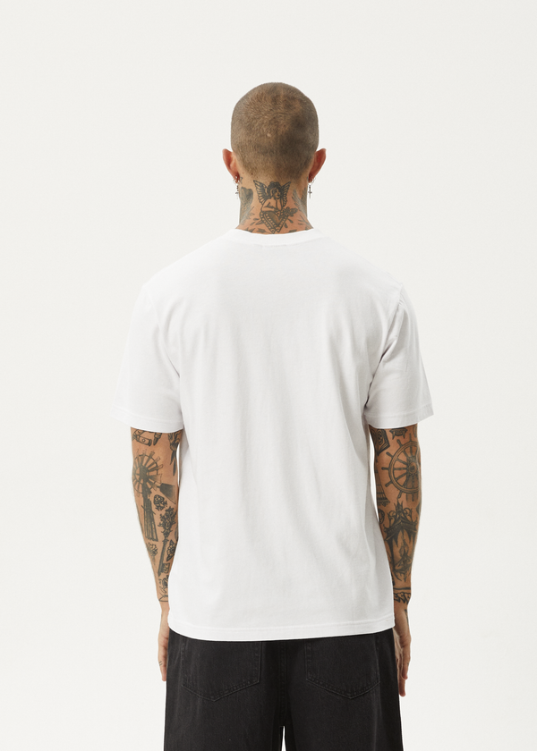 Afends Flame - Retro Tee White