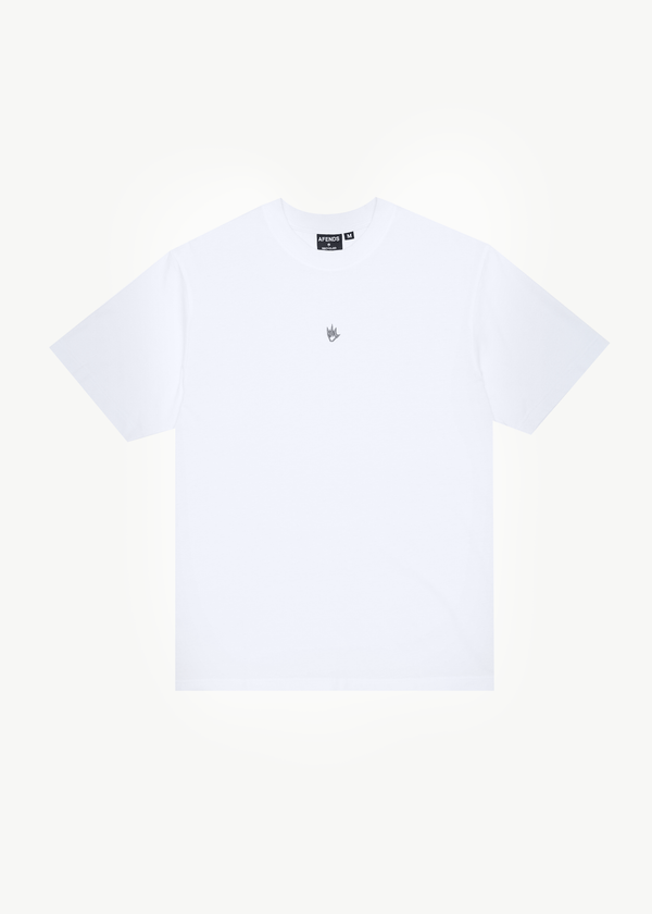 afends Flame - Retro Tee White / Blue