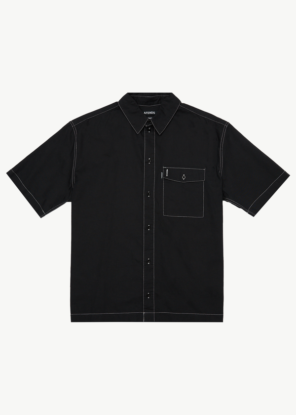 afends Flame - Short Sleeve Shirt Black
