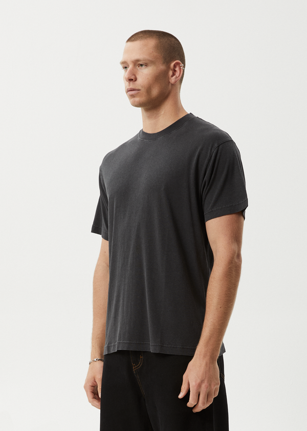 Afends Foundation - Boxy Tee Stone Black