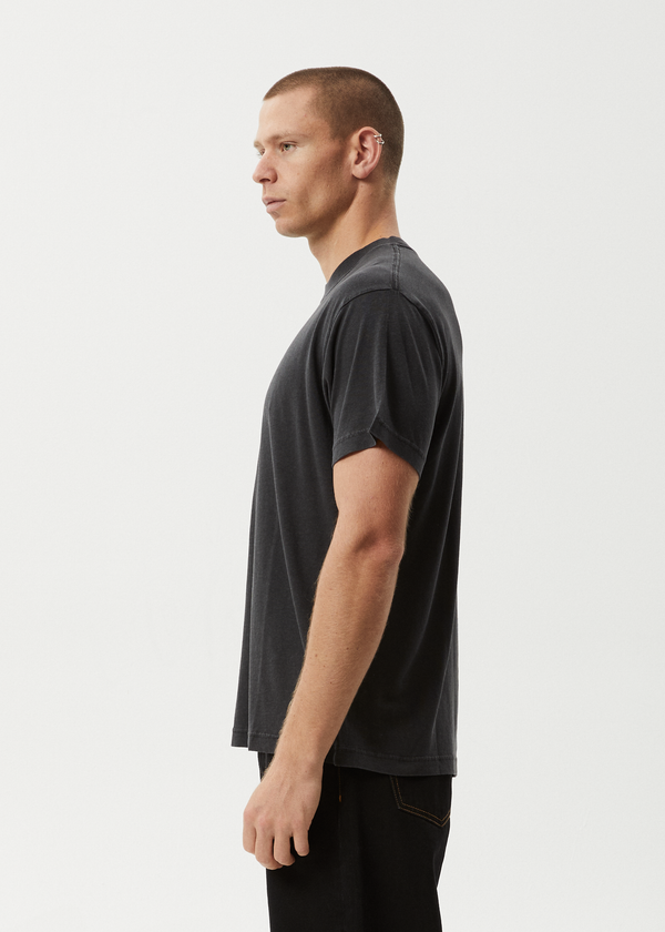 Afends Foundation - Boxy Tee Stone Black