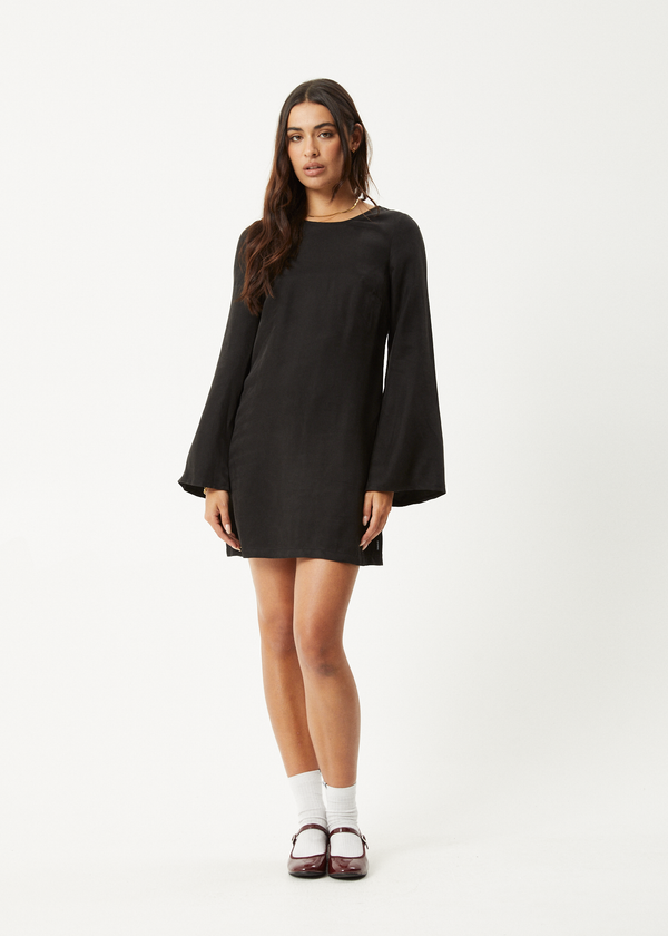 afends Gabriel - Cupro Mini Dress Black