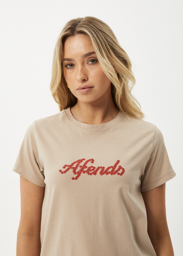 Afends Garden Buds - Classic Tee Taupe
