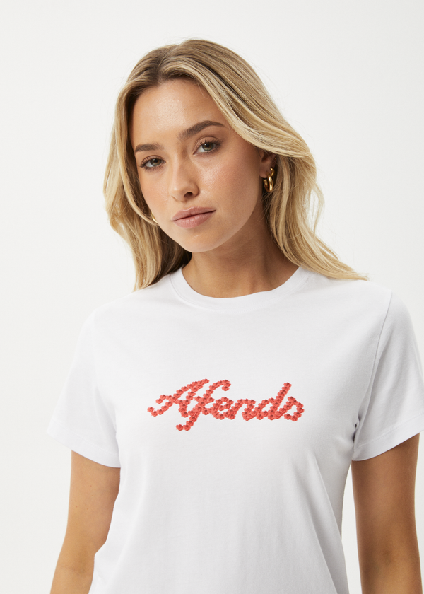 Afends Garden Buds - Classic Tee White