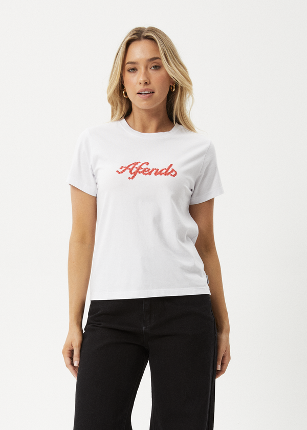 afends Garden Buds - Classic Tee White