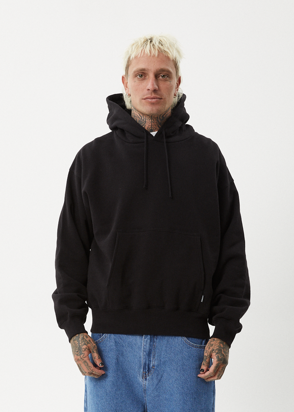 Afends Genesis - Boxy Hoodie Black