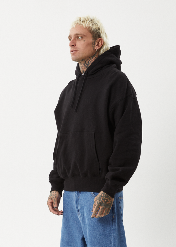 Afends Genesis - Boxy Hoodie Black