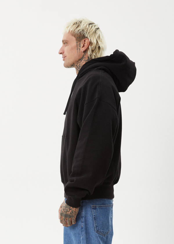 Afends Genesis - Boxy Hoodie Black