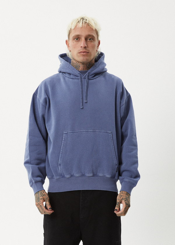 Afends Genesis - Boxy Hoodie Washed Marlin