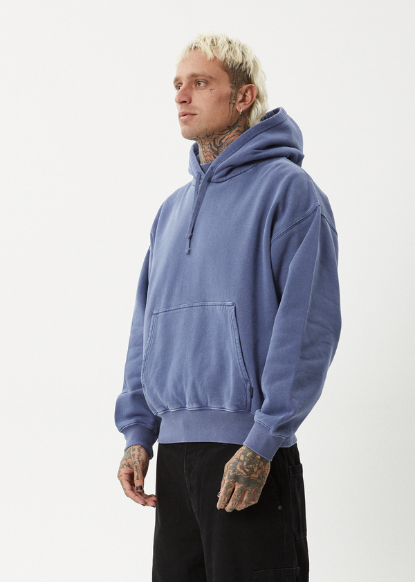 Afends Genesis - Boxy Hoodie Washed Marlin