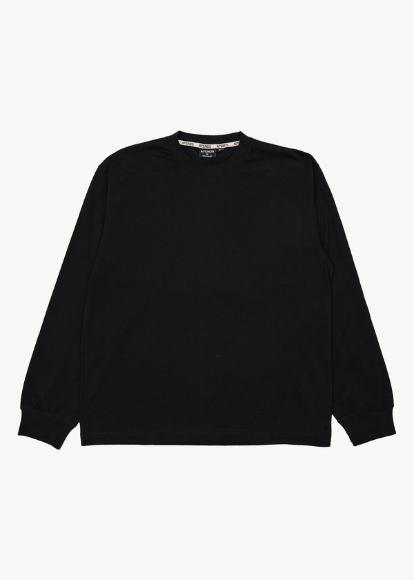 afends Genesis - Boxy Long Sleeve Tee Black
