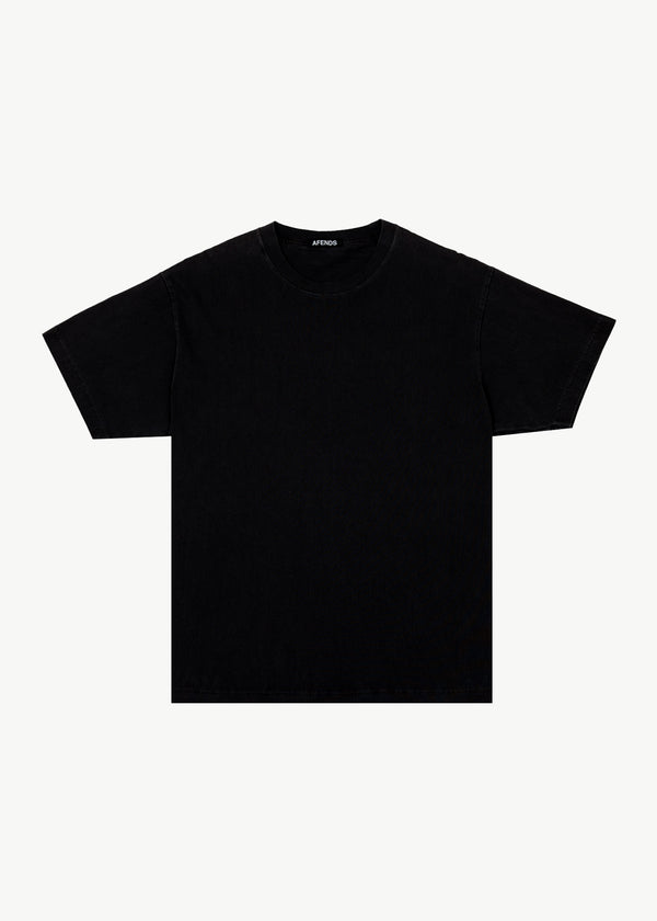 afends Genesis - Heavyweight Boxy Tee Black