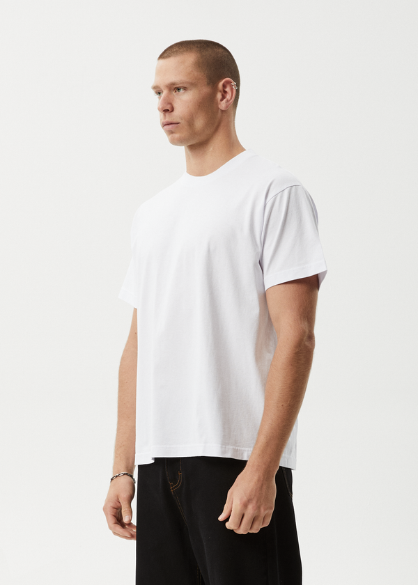 Afends Genesis - Heavyweight Boxy Tee White