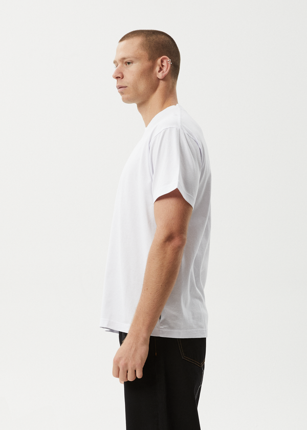 Afends Genesis - Heavyweight Boxy Tee White