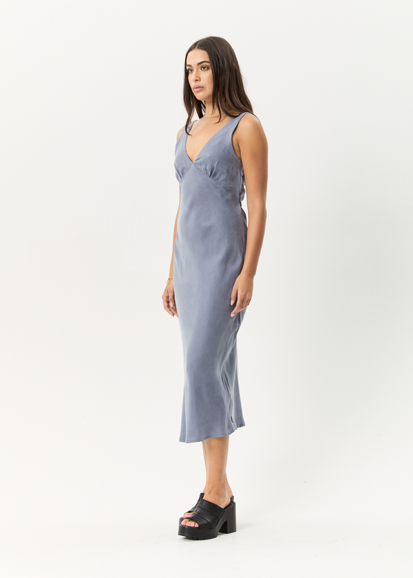 Afends Gia - Cupro Maxi Dress Marlin