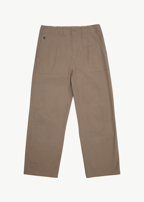 afends Glider - Pleated Pant Fossil
