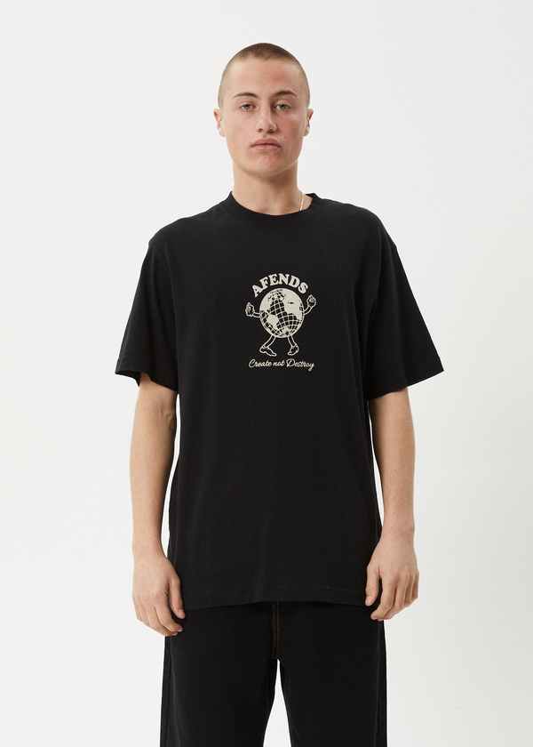 Afends Global - Retro Tee Black