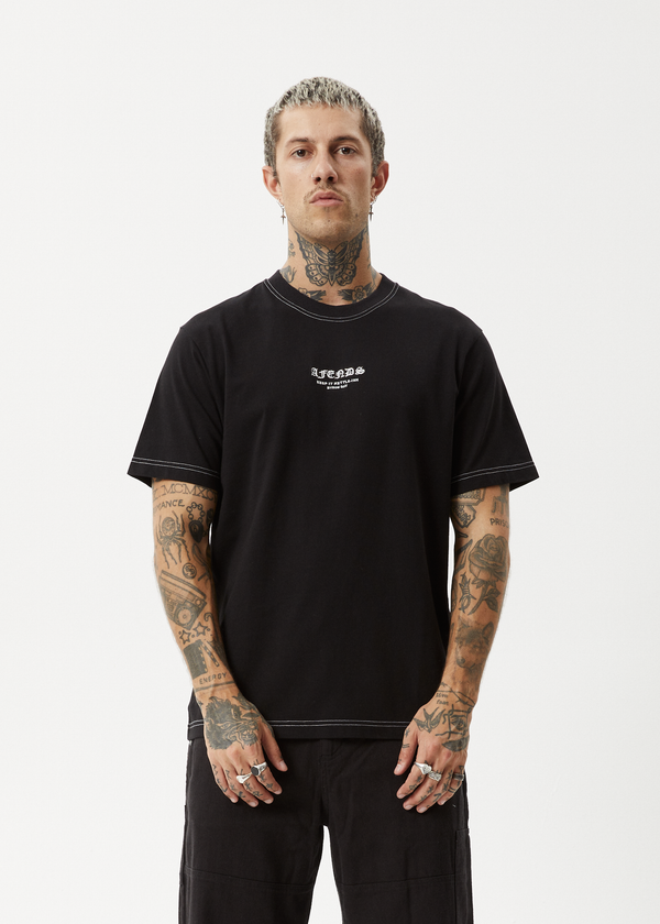 Afends Gothic - Retro Tee Black