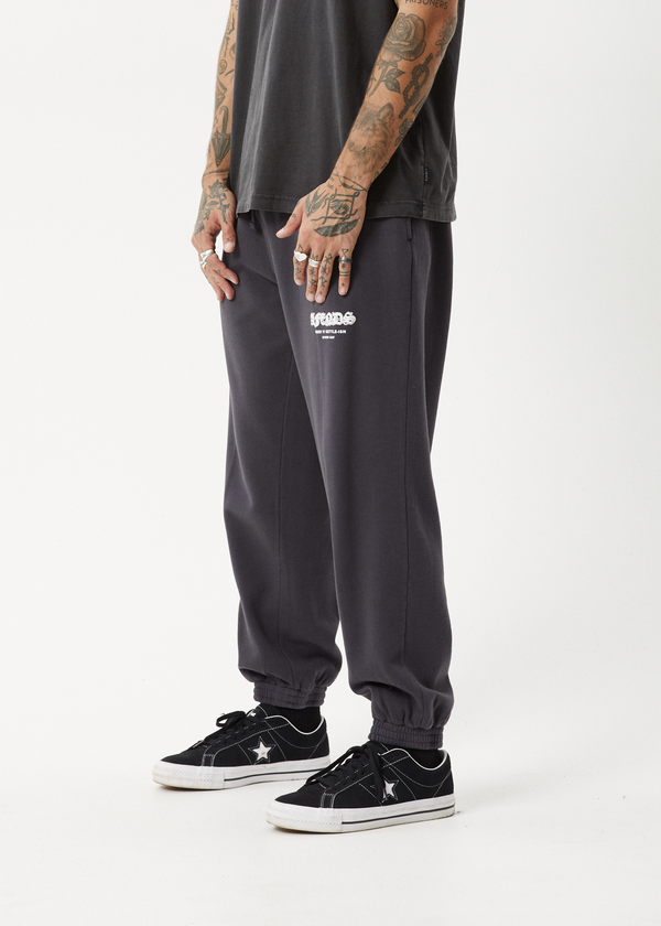 Afends Gothic - Track Pant Charcoal