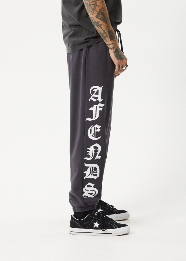 Afends Gothic - Track Pant Charcoal