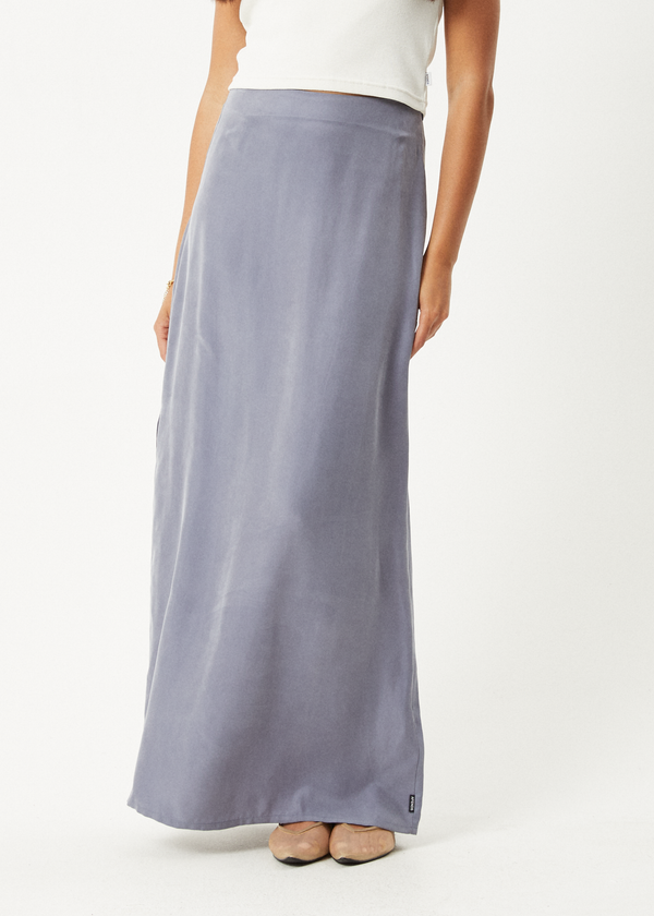 Afends Grace - Cupro Maxi Skirt Marlin