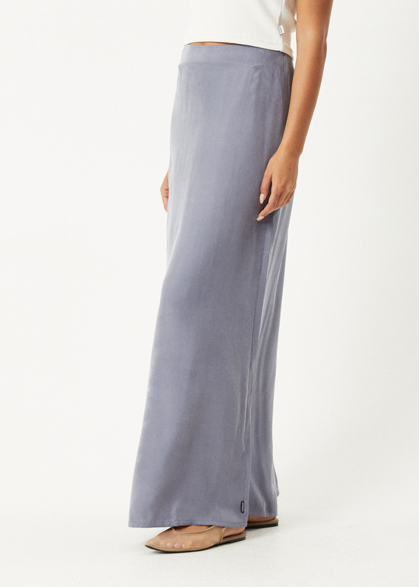 Afends Grace - Cupro Maxi Skirt Marlin