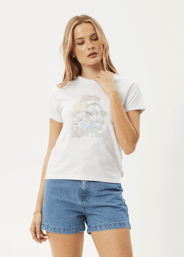 Afends Greetings - Regular Tee White