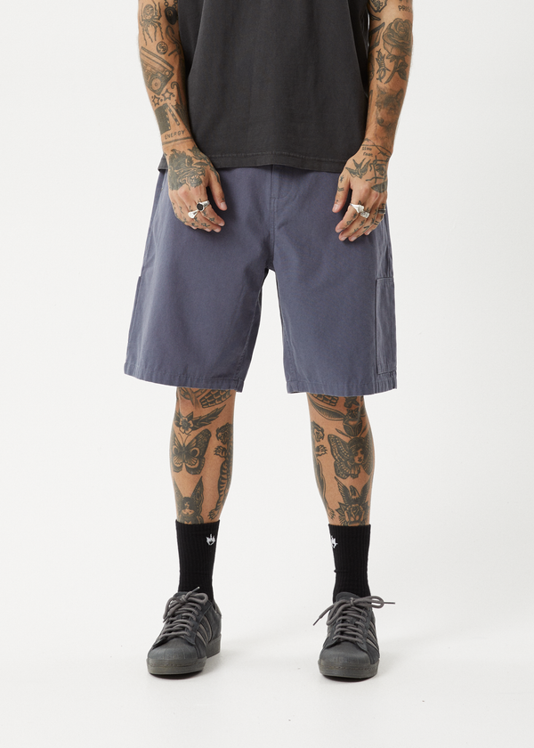 Afends Harper - Canvas Workwear Short 20" Marlin