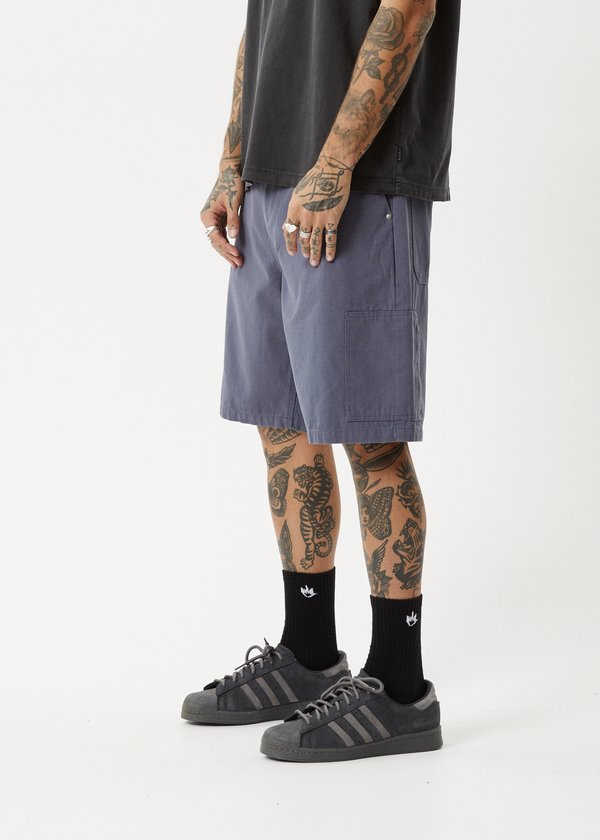 Afends Harper - Canvas Workwear Short 20" Marlin