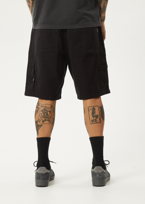 Afends Harper - Workwear Short 22" Black