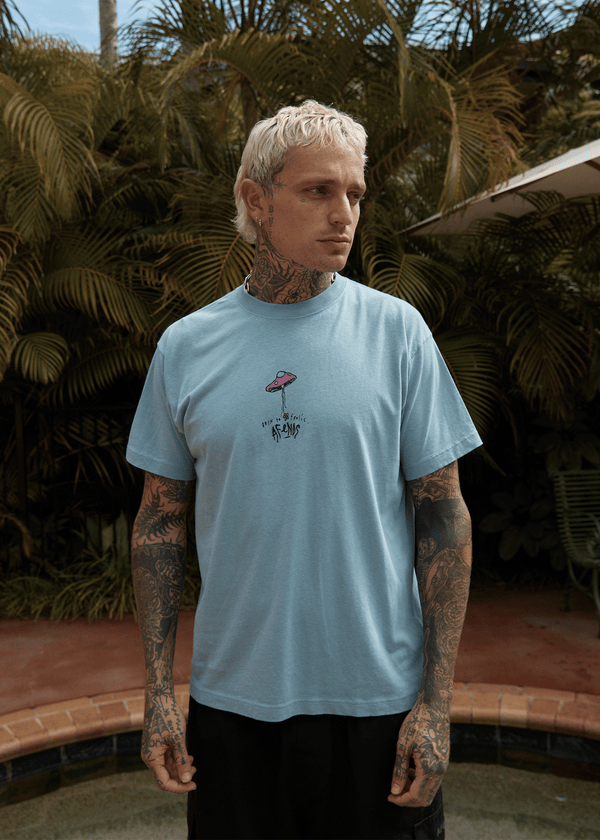 Afends High Priority - Boxy Tee Ocean Spray