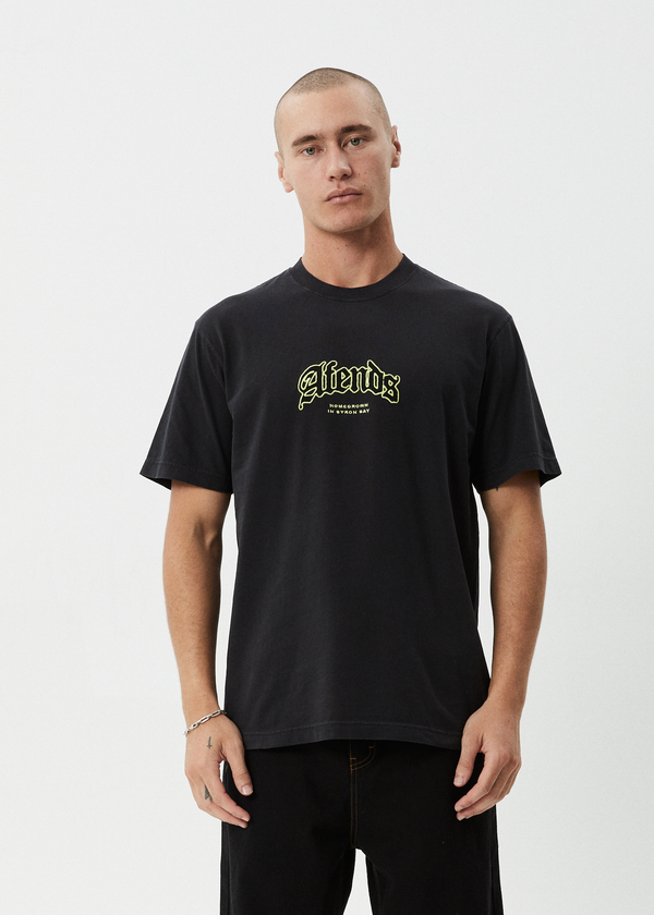 Afends Home - Retro Tee Stone Black
