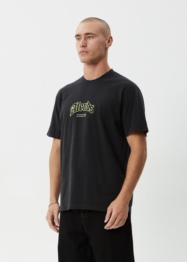 Afends Home - Retro Tee Stone Black