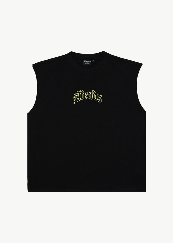 afends Home - Sleeveless Tee Black