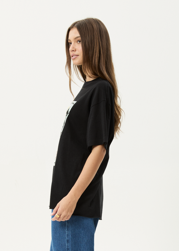 Afends Horsegirl - Oversized Tee Black