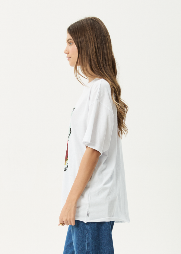 Afends Horsegirl - Oversized Tee White