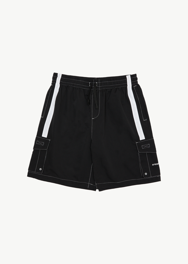 afends House Related - Cargo Swim Short 20" Black