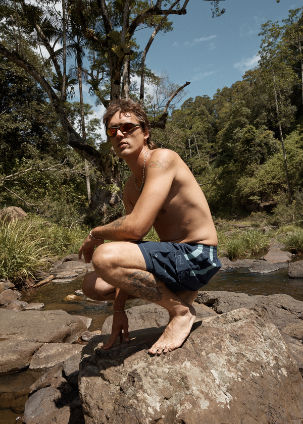 Afends House Related - Cargo Swim Short 20" Deep Sea