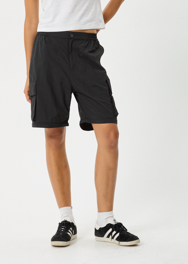 Afends Instinct - Zip Off Cargo Pant Black