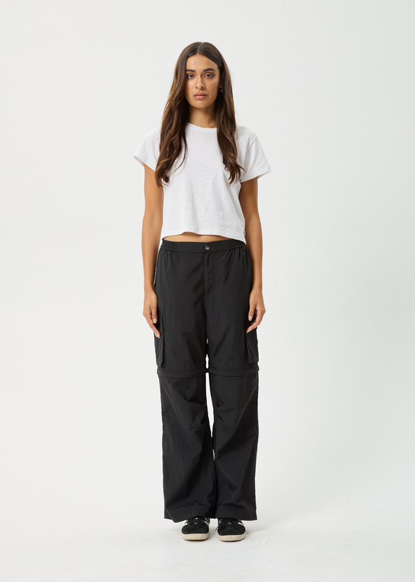 afends Instinct - Zip Off Cargo Pant Black