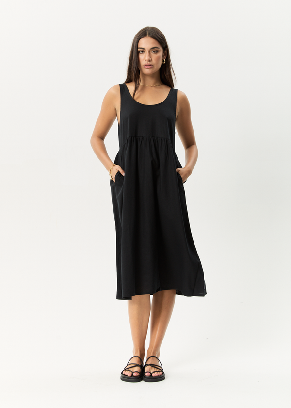 afends Jesse - Midi Dress Black
