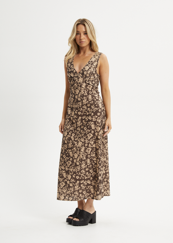 Afends Juliet - Maxi Dress Coffee