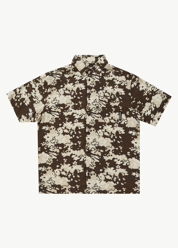 Afends Jungle - Short Sleeve Shirt Earth Camo