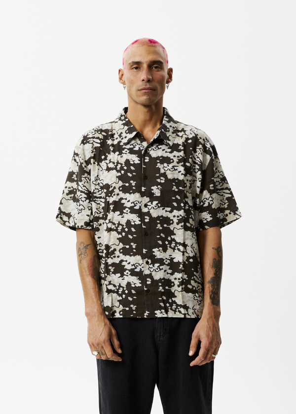 Afends Jungle - Short Sleeve Shirt Earth Camo