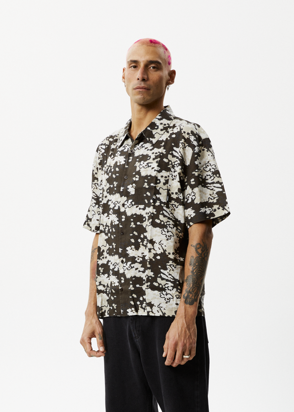 afends Jungle - Short Sleeve Shirt Earth Camo