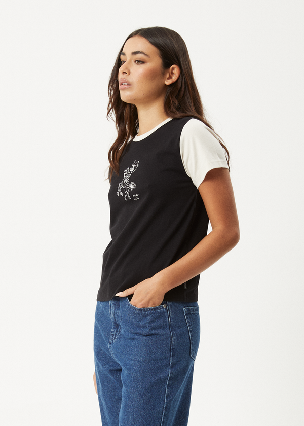 Afends Karlee - Regular Tee Black