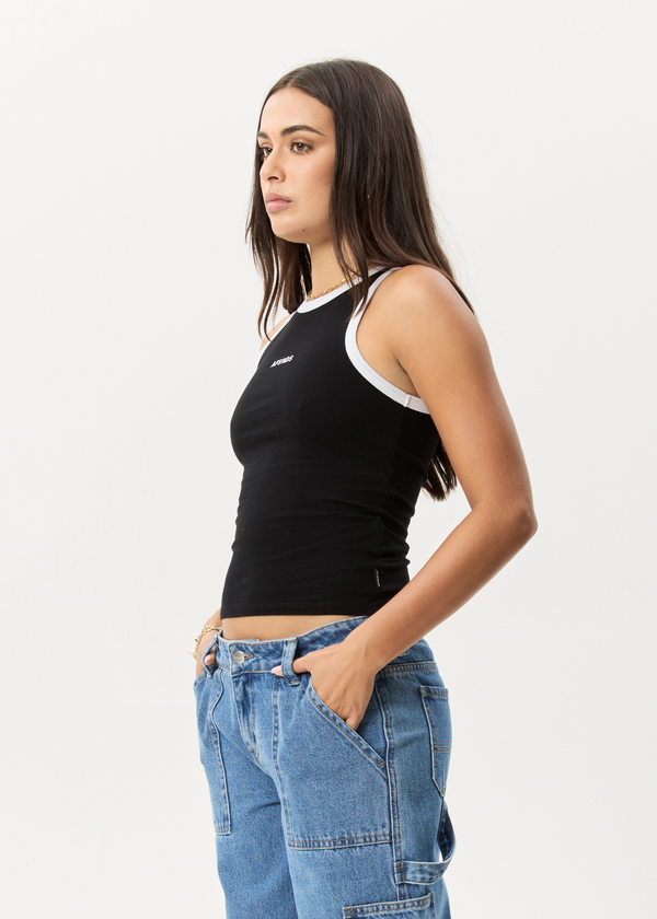 Afends Knots - Singlet Black