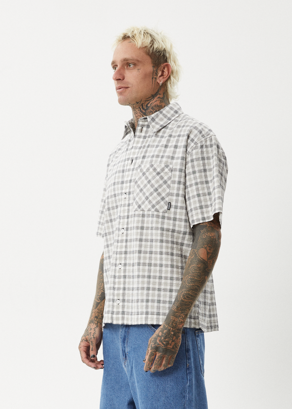 Afends Leo - Short Sleeve Shirt Black / White