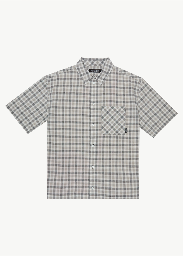 afends Leo - Short Sleeve Shirt Black / White