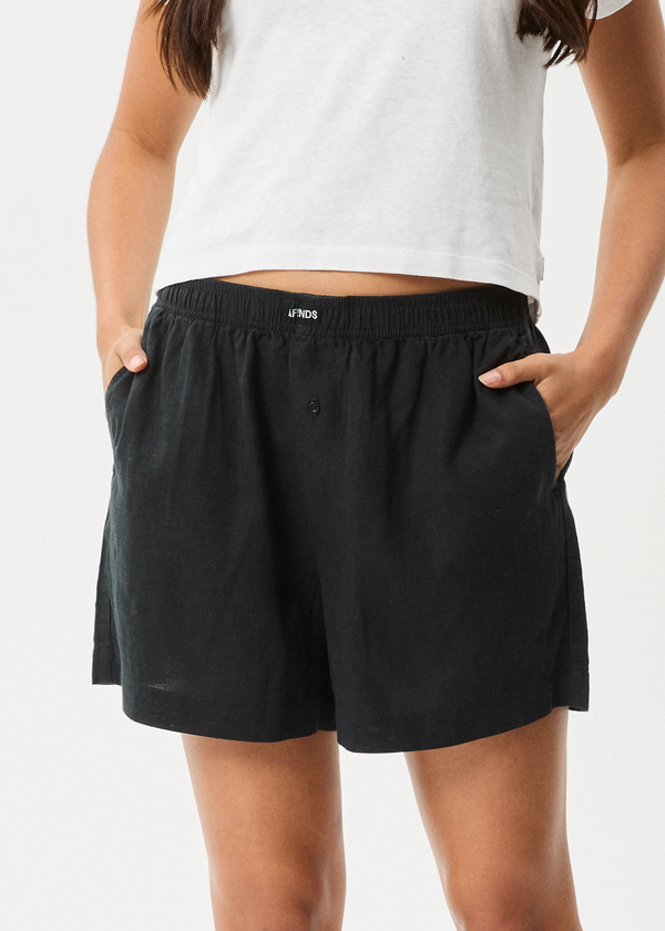 Afends Lilo - Boxer Short Black